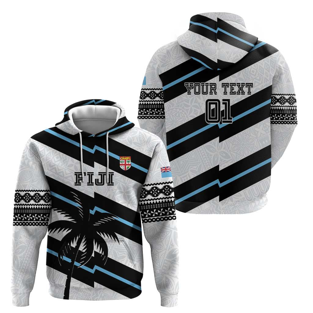 Custom Fiji 2024 Rugby Hoodie Fijian Tapa Pattern LT01 - Polynesian Pride