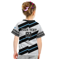 Custom Fiji 2024 Rugby Kid T Shirt Fijian Tapa Pattern LT01 - Polynesian Pride