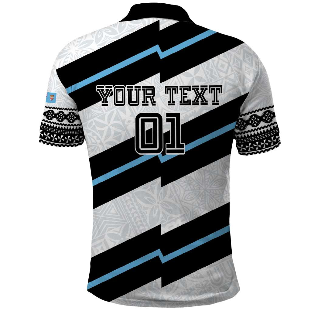 Custom Fiji 2024 Rugby Polo Shirt Fijian Tapa Pattern LT01 - Polynesian Pride