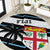 Fiji 2024 Rugby Round Carpet Fijian Tapa Pattern