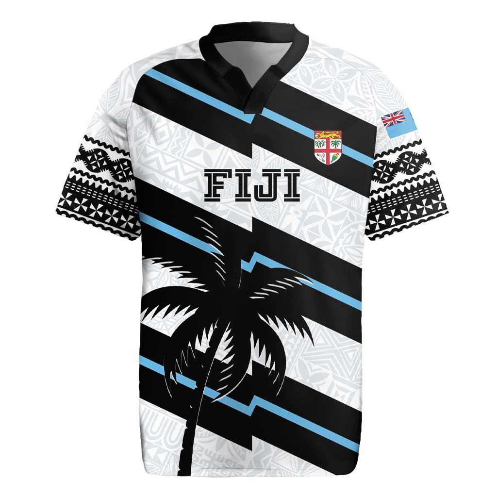Custom Fiji 2024 Rugby Rugby Jersey Fijian Tapa Pattern LT01 White - Polynesian Pride