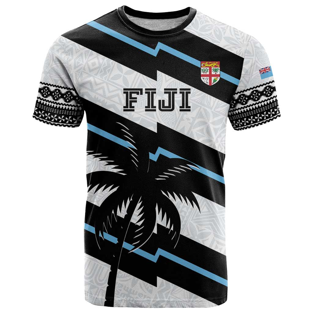 Custom Fiji 2024 Rugby T Shirt Fijian Tapa Pattern LT01 White - Polynesian Pride