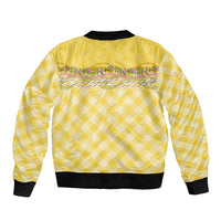 Hawaii Palaka Pikake Lokelani Plumeria Bomber Jacket Melemele Coquette Bow LT01 - Polynesian Pride