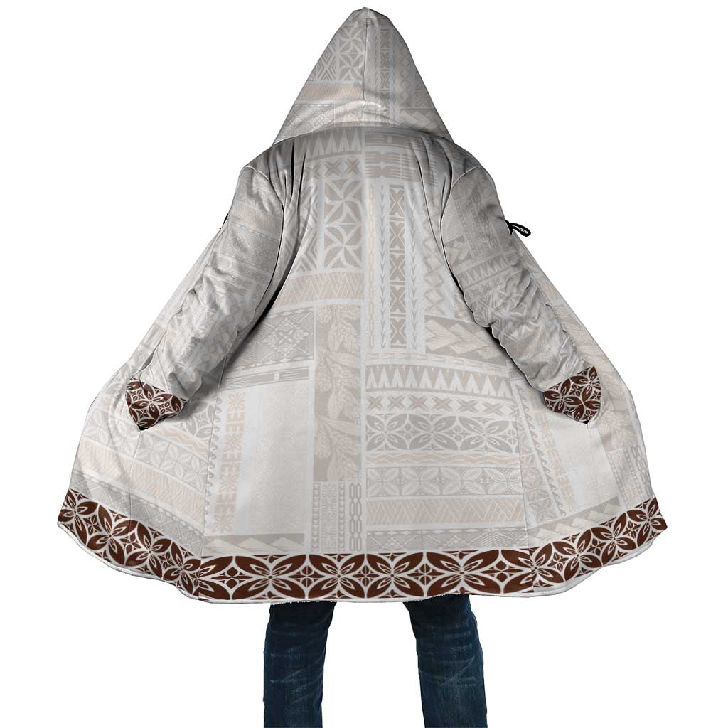 Samoa Siapo Brown Trimmed Cloak Samoa White Sunday LT01 Unisex Brown - Polynesian Pride