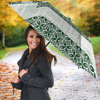Samoa Siapo Green Trimmed Umbrella Samoa White Sunday LT01 - Polynesian Pride