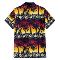 Hawaii Hibiscus Palm Tree Sunset Hawaiian Shirt Tropical Style LT01 - Polynesian Pride