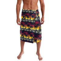 Hawaii Hibiscus Palm Tree Sunset Lavalava Tropical Style LT01 Multicolor - Polynesian Pride