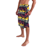 Hawaii Hibiscus Palm Tree Sunset Lavalava Tropical Style LT01 - Polynesian Pride