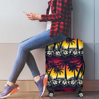 Hawaii Hibiscus Palm Tree Sunset Luggage Cover Tropical Style LT01 - Polynesian Pride