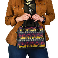 Hawaii Hibiscus Palm Tree Sunset Shoulder Handbag Tropical Style LT01 - Polynesian Pride