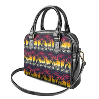 Hawaii Hibiscus Palm Tree Sunset Shoulder Handbag Tropical Style LT01 - Polynesian Pride