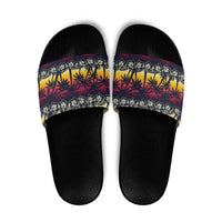 Hawaii Hibiscus Palm Tree Sunset Slide Sandals Tropical Style LT01 Multicolor - Polynesian Pride