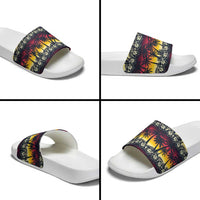 Hawaii Hibiscus Palm Tree Sunset Slide Sandals Tropical Style LT01 - Polynesian Pride