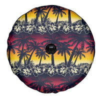 Hawaii Hibiscus Palm Tree Sunset Spare Tire Cover Tropical Style LT01 - Polynesian Pride