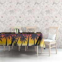 Hawaii Hibiscus Palm Tree Sunset Tablecloth Tropical Style LT01 - Polynesian Pride
