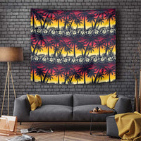 Hawaii Hibiscus Palm Tree Sunset Tapestry Tropical Style LT01 Multicolor - Polynesian Pride