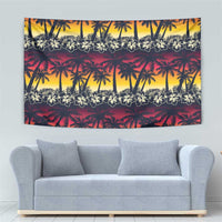 Hawaii Hibiscus Palm Tree Sunset Tapestry Tropical Style LT01 - Polynesian Pride