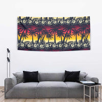 Hawaii Hibiscus Palm Tree Sunset Tapestry Tropical Style LT01 - Polynesian Pride