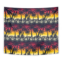 Hawaii Hibiscus Palm Tree Sunset Tapestry Tropical Style LT01 - Polynesian Pride