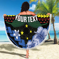 Personalised Vanuatu Tafea Province Beach Blanket Unique Tropical Tribal Pattern LT01 - Polynesian Pride