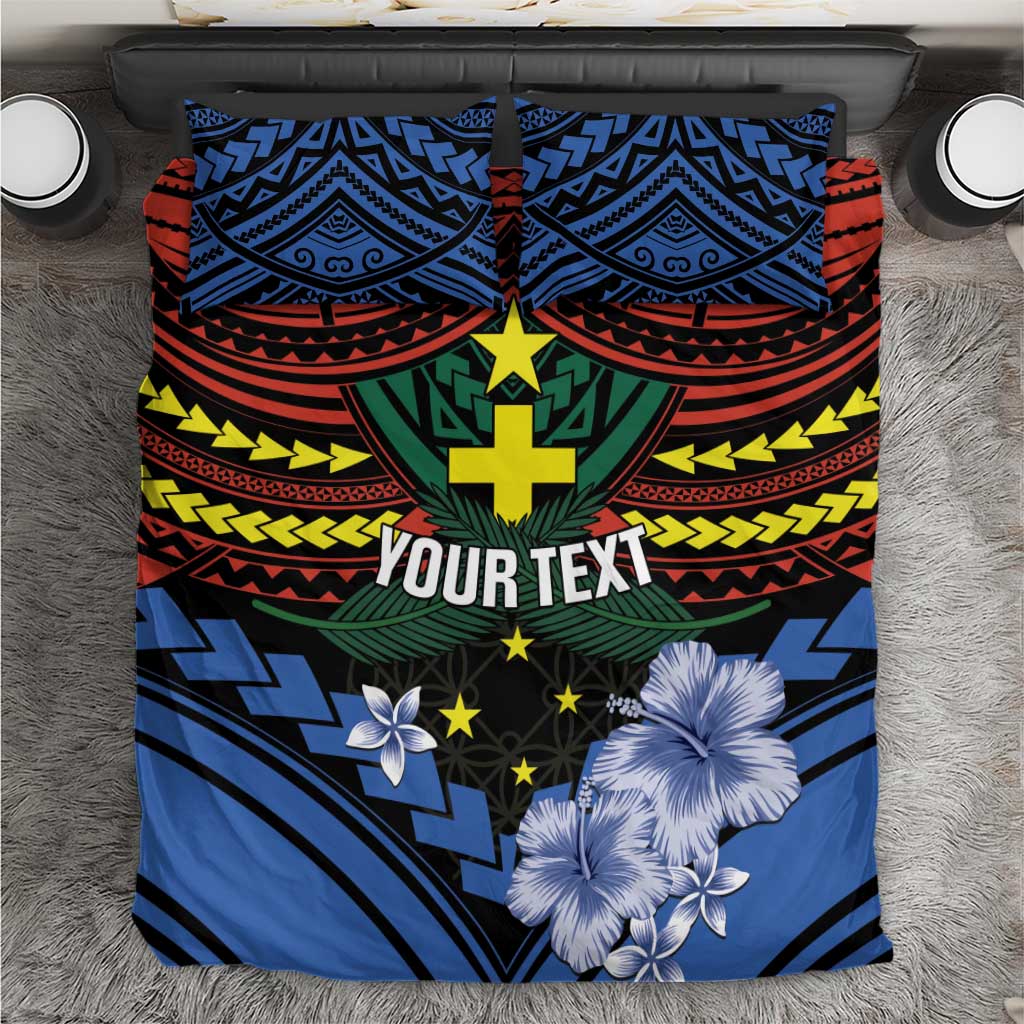 Personalised Vanuatu Tafea Province Bedding Set Unique Tropical Tribal Pattern