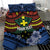 Personalised Vanuatu Tafea Province Bedding Set Unique Tropical Tribal Pattern