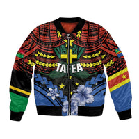 Personalised Vanuatu Tafea Province Bomber Jacket Unique Tropical Tribal Pattern LT01 Unisex Colorful - Polynesian Pride