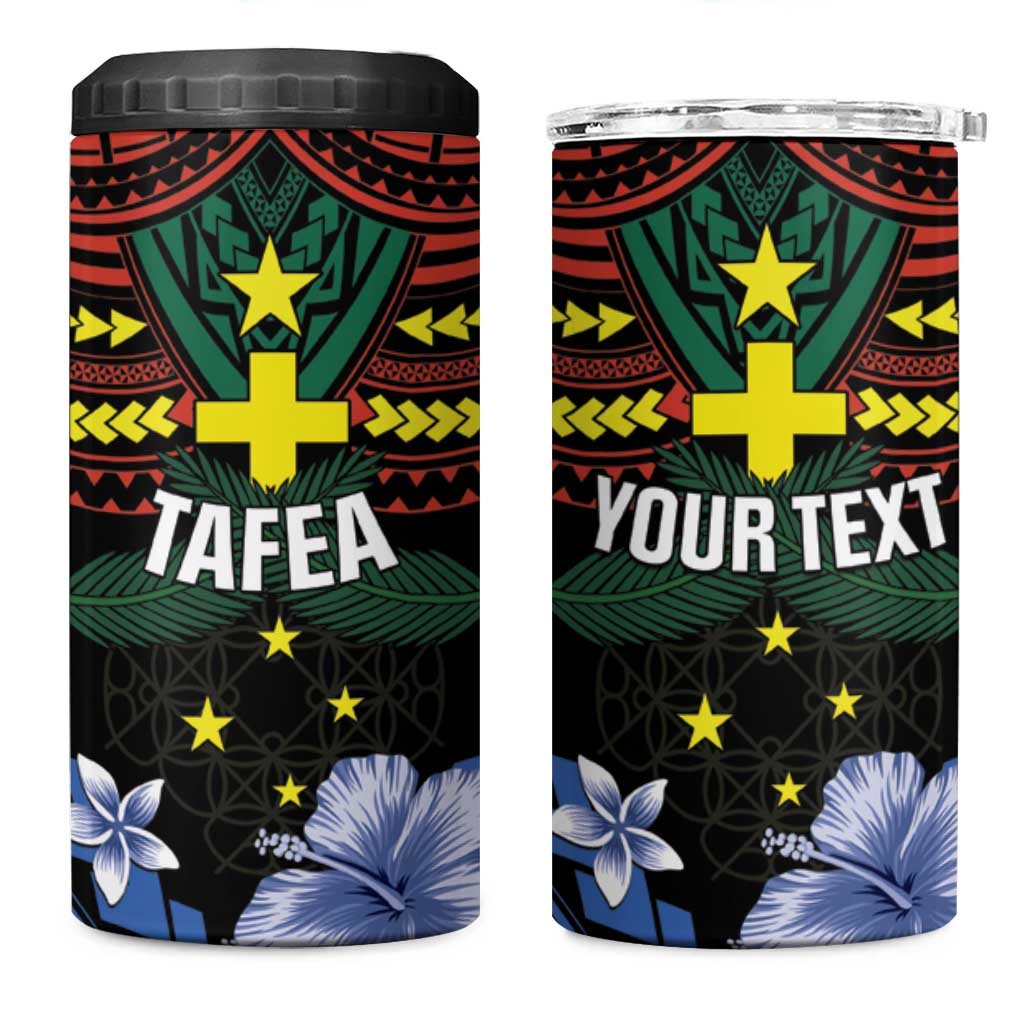 Personalised Vanuatu Tafea Province 4 in 1 Can Cooler Tumbler Unique Tropical Tribal Pattern LT01 One Size: 16 oz Colorful - Polynesian Pride