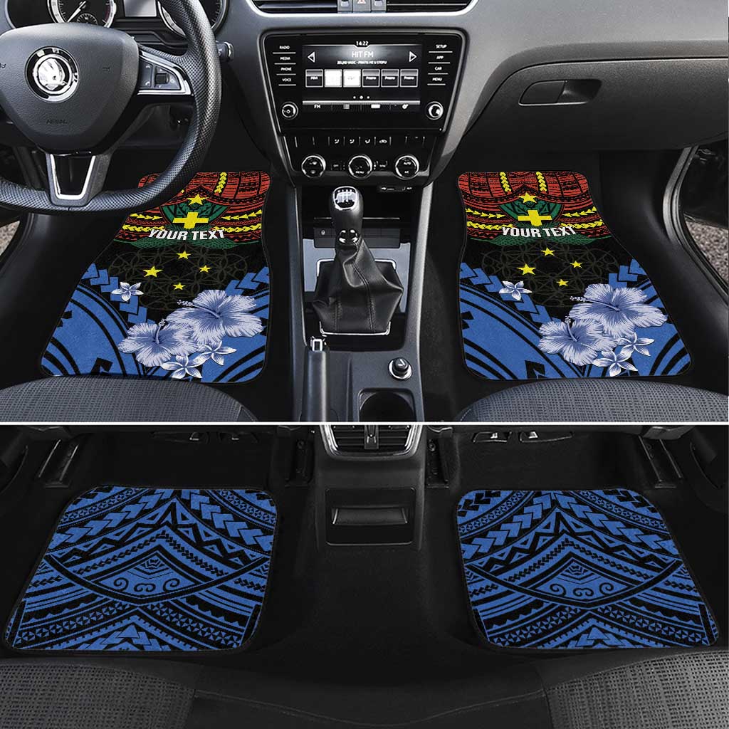 Personalised Vanuatu Tafea Province Car Mats Unique Tropical Tribal Pattern LT01 Set 4pcs Colorful - Polynesian Pride