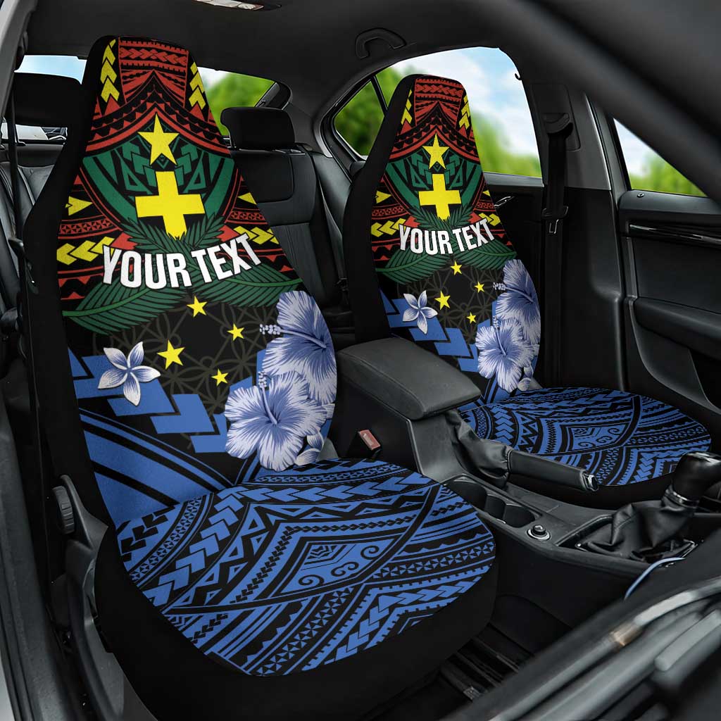 Personalised Vanuatu Tafea Province Car Seat Cover Unique Tropical Tribal Pattern LT01 One Size Colorful - Polynesian Pride