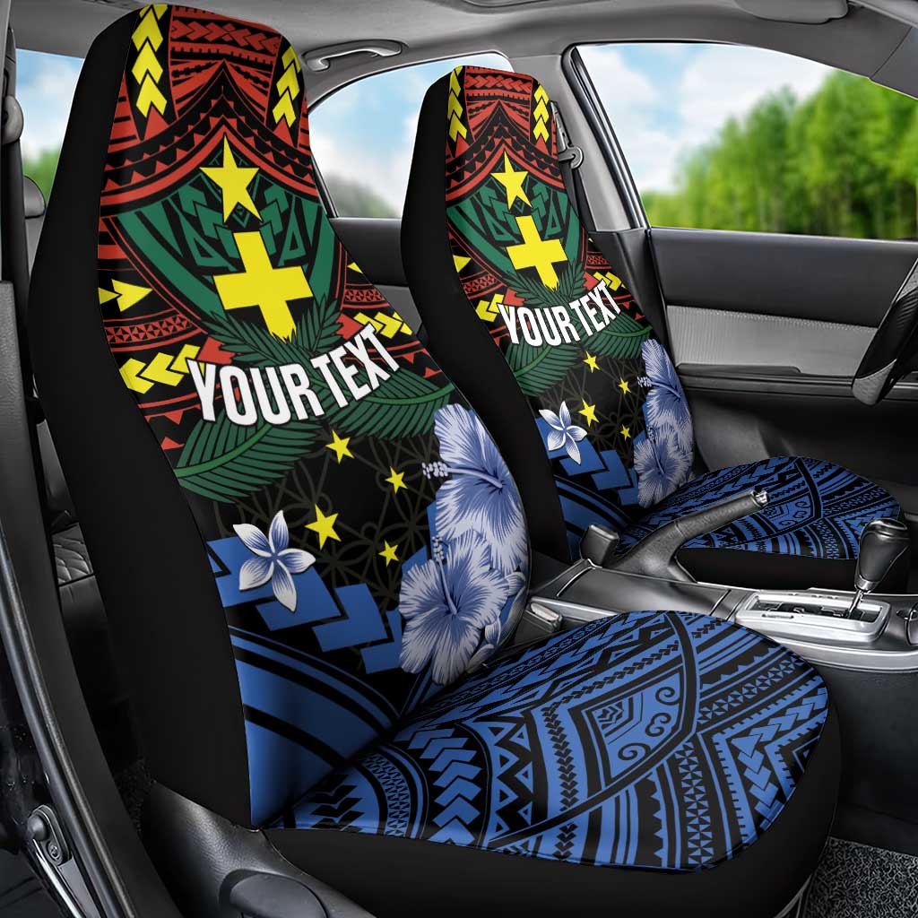 Personalised Vanuatu Tafea Province Car Seat Cover Unique Tropical Tribal Pattern LT01 - Polynesian Pride