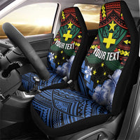 Personalised Vanuatu Tafea Province Car Seat Cover Unique Tropical Tribal Pattern LT01 - Polynesian Pride