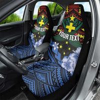 Personalised Vanuatu Tafea Province Car Seat Cover Unique Tropical Tribal Pattern LT01 - Polynesian Pride