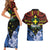 Personalised Vanuatu Tafea Province Couples Matching Short Sleeve Bodycon Dress and Hawaiian Shirt Unique Tropical Tribal Pattern