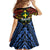 Personalised Vanuatu Tafea Province Family Matching Off The Shoulder Long Sleeve Dress and Hawaiian Shirt Unique Tropical Tribal Pattern