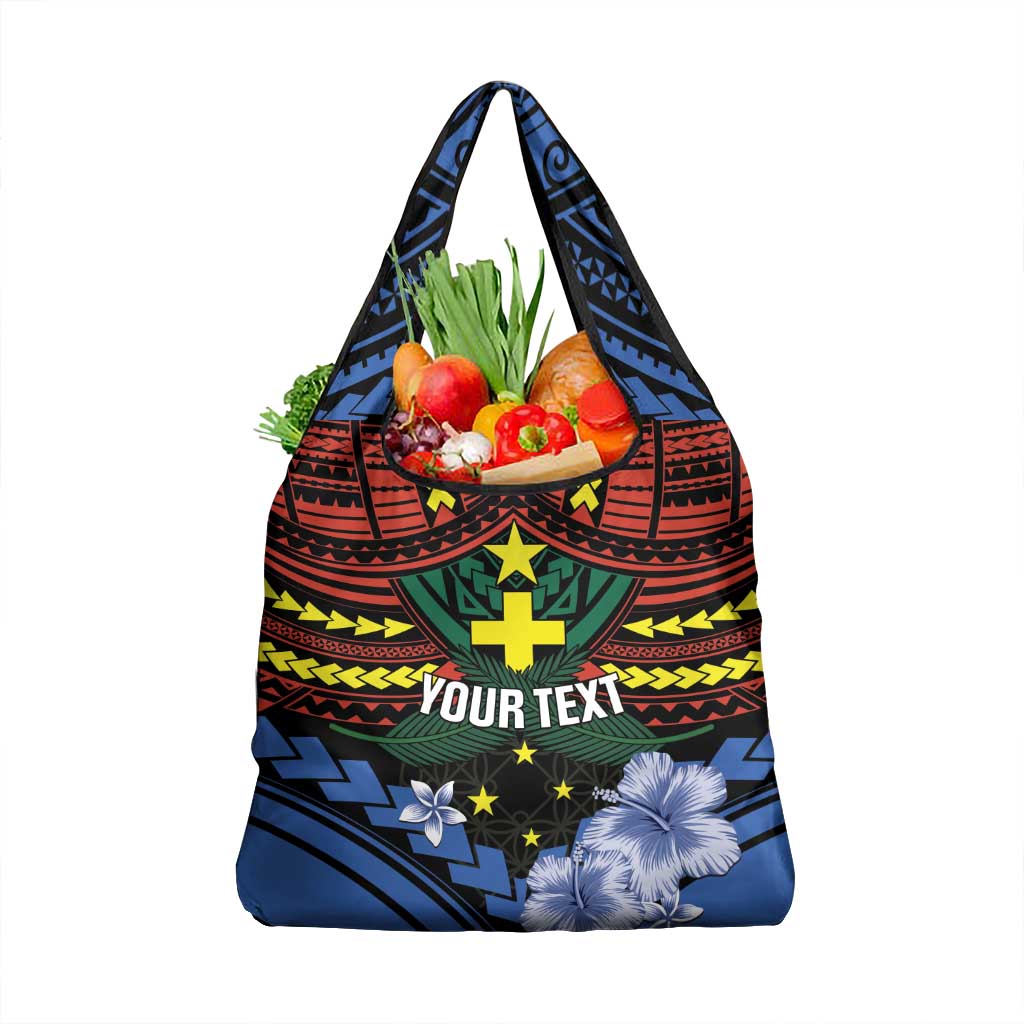 Vanuatu Tafea Province Grocery Bag Unique Tropical Tribal Pattern LT01 1-pack One Size Colorful - Polynesian Pride