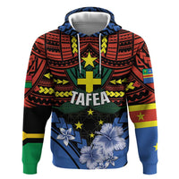 Personalised Vanuatu Tafea Province Hoodie Unique Tropical Tribal Pattern LT01 Pullover Hoodie Colorful - Polynesian Pride
