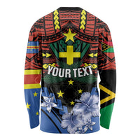 Personalised Vanuatu Tafea Province Long Sleeve Shirt Unique Tropical Tribal Pattern LT01 - Polynesian Pride