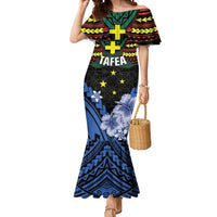 Personalised Vanuatu Tafea Province Mermaid Dress Unique Tropical Tribal Pattern LT01 Women Colorful - Polynesian Pride