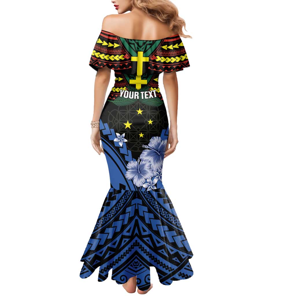 Personalised Vanuatu Tafea Province Mermaid Dress Unique Tropical Tribal Pattern LT01 - Polynesian Pride