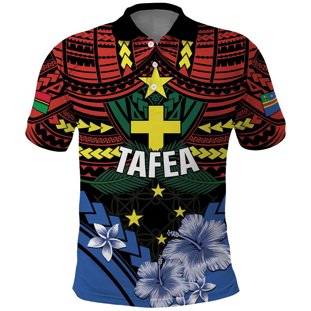 Personalised Vanuatu Tafea Province Polo Shirt Unique Tropical Tribal Pattern