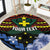 Personalised Vanuatu Tafea Province Round Carpet Unique Tropical Tribal Pattern