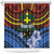 Personalised Vanuatu Tafea Province Shower Curtain Unique Tropical Tribal Pattern