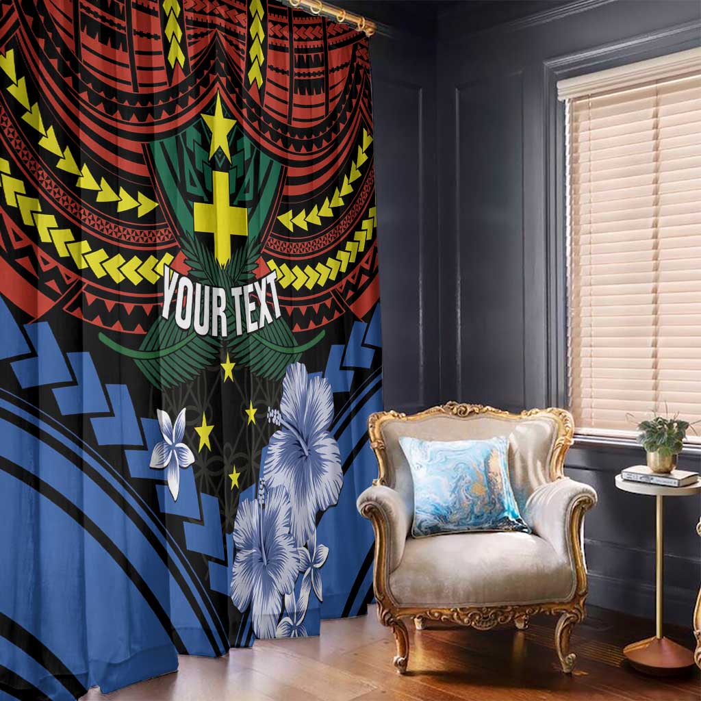 Personalised Vanuatu Tafea Province Window Curtain Unique Tropical Tribal Pattern LT01 - Polynesian Pride