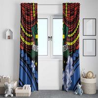 Personalised Vanuatu Tafea Province Window Curtain Unique Tropical Tribal Pattern LT01 - Polynesian Pride