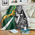 New Zealand and South Africa Rugby Blanket Silver Fern Protea Pattern World Cup 2023 LT01 - Polynesian Pride