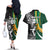 Custom New Zealand and South Africa Rugby Couples Matching Off The Shoulder Long Sleeve Dress and Hawaiian Shirt Silver Fern Protea Pattern World Cup 2023 LT01 - Polynesian Pride