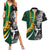 Custom New Zealand and South Africa Rugby Couples Matching Summer Maxi Dress and Hawaiian Shirt Silver Fern Protea Pattern World Cup 2023 LT01 Art - Polynesian Pride