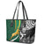 New Zealand and South Africa Rugby Leather Tote Bag Silver Fern Protea Pattern World Cup 2023 LT01 - Polynesian Pride