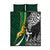 New Zealand and South Africa Rugby Quilt Bed Set Silver Fern Protea Pattern World Cup 2023 LT01 Art - Polynesian Pride